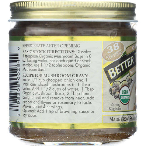 Better Than Bouillon Organic Mushroom Base, 8 Ounce -- 6 per case.