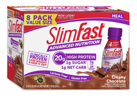 Slimfast Advanced Ready To Drink Creamy Milk Chocolate, 11 Fluid Ounce -- 24 per case.
