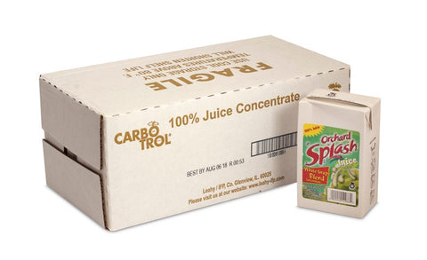 Orchard Splash Juice Carbotrol Aseptic White Grape 100 Percent, 25 Ounce -- 12 Case