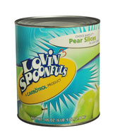 Lovin Spoonfuls Pear Slices in Light Syrup, 104 Ounce -- 6 per case.