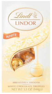 Lindt and Sprungli Lindor White Chocolate Truffles, 5.1 Ounce Bag -- 6 per case