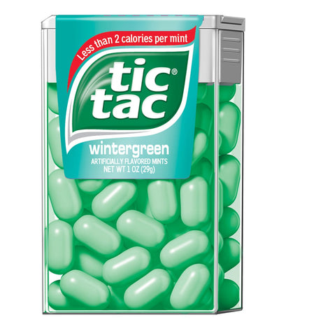 Tic Tac Wintergreen Candy, 1 Ounce -- 288 per case.