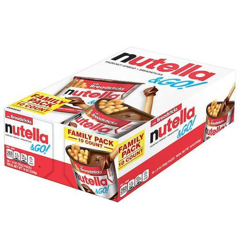 Nutella and Go Hazelnut Spread and Breadsticks, 18 Ounce -- 4 per case