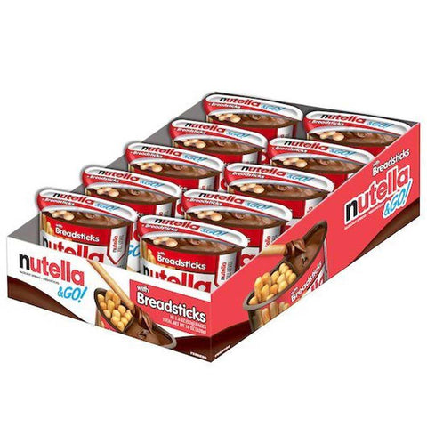 Nutella and Go Hazelnut Spread and Breadsticks, 18 Ounce -- 4 per case