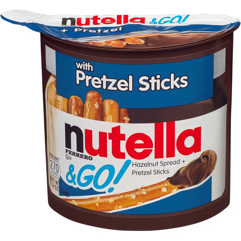 Nutella Original Hazelnut Spread Plus Pretzels, 1.9 Ounce -- 24 per case