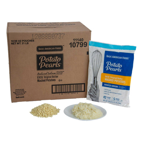 Basic American Foods Excel Original Butter Mashed Potatoes, 28 Ounce -- 12 per case.