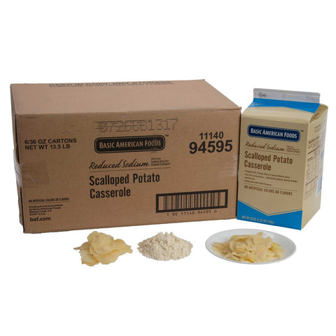 Basic American Foods Classic Casserole Scalloped Potatoes, 6 Case -- 2.25 Pound