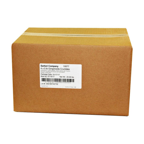 Sartori Gorgonzola Cheese Crumbles, 5 Pound -- 4 per case.