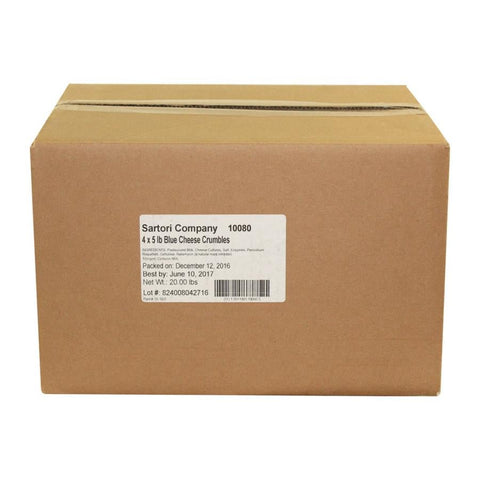 Sartori Blue Cheese Crumbles, 5 Pound -- 4 per case.