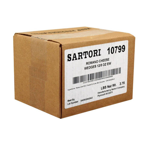 Sartori Romano Wedge Cheese, 5 Ounce -- 12 per case.