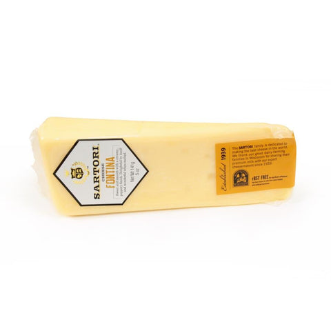 Sartori Classic Fontina Cheese Wedge, 5 Ounce -- 12 per case.