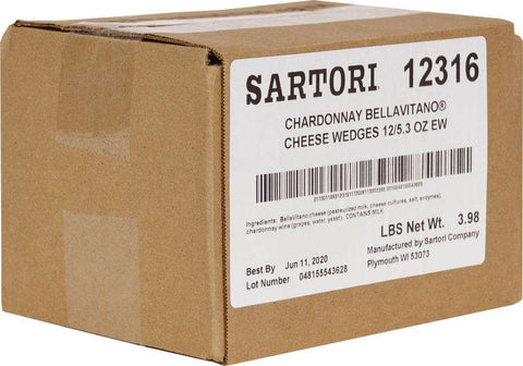 Sartori Chardonnay Cheese, 5.3 Ounce -- 12 per case