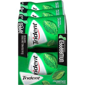 Trident Spearmint Bubblegum, 50 count per bottle -- 24 per case.