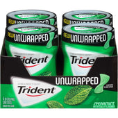 Trident Spearmint Gum, 50 count per pack -- 24 per case.