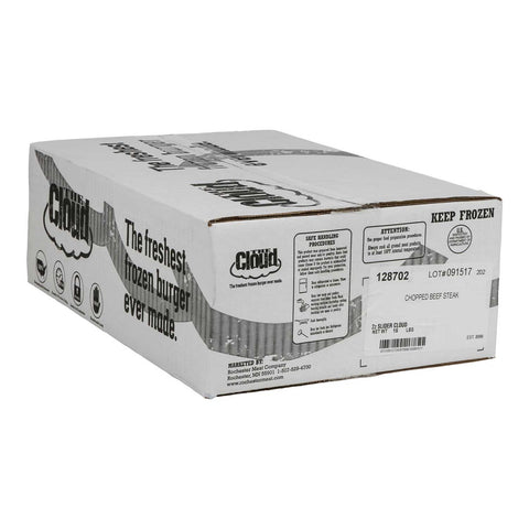 Cloud 8 1 Chopped Beef Steak, 2 Ounce -- 120 per case.
