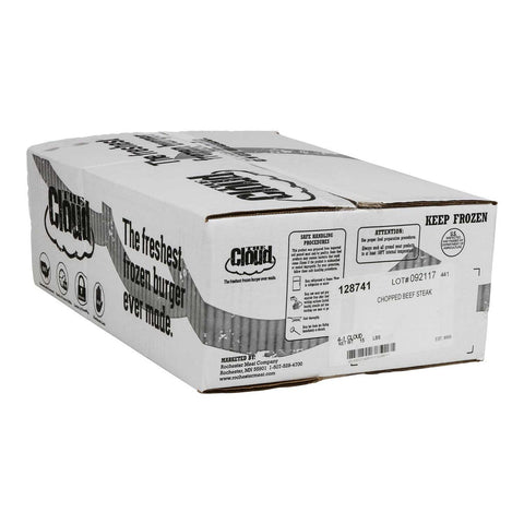 Cloud 4:1 Chopped Beef Steak Patty, 5.33 Ounce -- 60 per case.