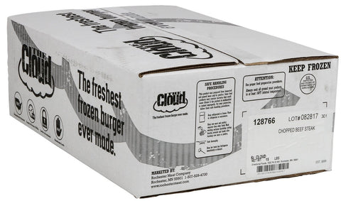 Cloud Chopped Beef Steak, 6 Ounce -- 40 per case