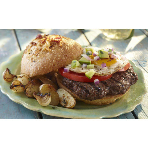 Double Red Provisions Ground Angus Beef Patty, 4 Ounce -- 40 per case