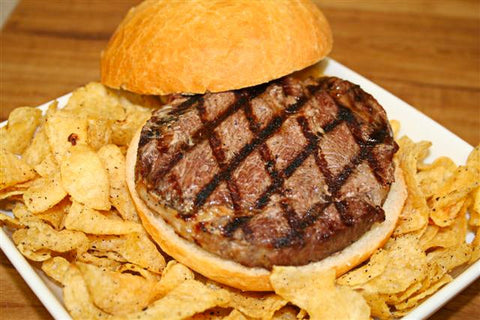 Double Red Provisions Tender Beef Steak Ribeye, 6 Ounce -- 28 per case.