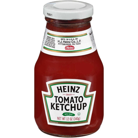 Heinz Ketchup, Wide Mouth Glass, 12 Ounce -- 24 per Case