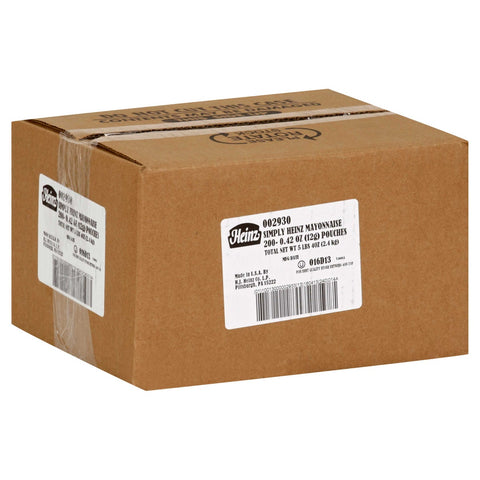 Simply Heinz Mayonnaise, 12 Gram -- 200 per case.