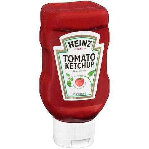 Heinz Red Ketchup - Plastic Top Down Bottle, 14 Ounce -- 16 per case