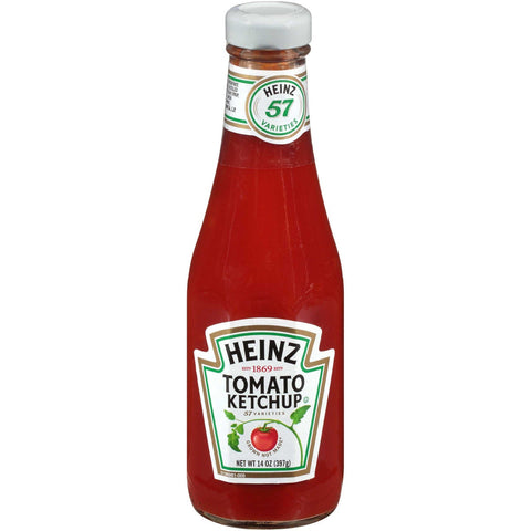 Heinz Ketchup Glass Bottle, 14 Ounce -- 24 per case