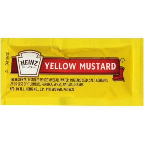 Heinz Mustard Packets, .2 Ounce -- 200 per case