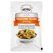 Heinz Light Thousand Island Salad Dressing, 1.5 Ounce -- 60 per case.