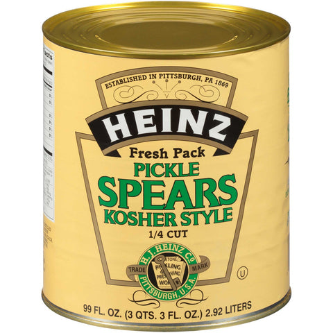 Heinz Dill Spear Pickles 74 Ct K 6-10 Cn Available Only East Of The Mississippi
