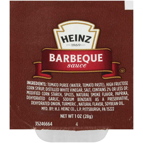 Heinz Dunk Cup Barbecue Sauce, 1 Ounce -- 100 Case