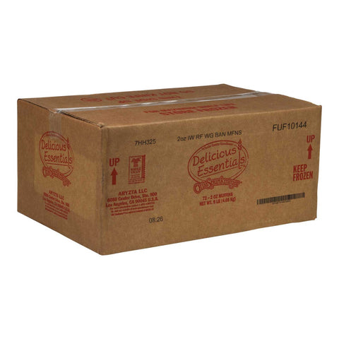 Otis Spunkmeyer Whole Grain Individually Wrapped Banana Muffin, 2 Ounce -- 72 per case.