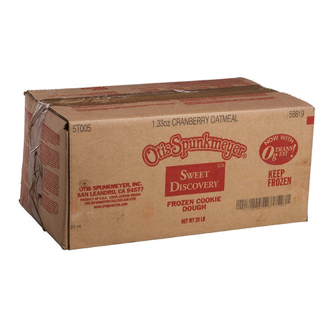 Otis Spunkmeyer Sweet Discovery Cranberry Oatmeal Cookies Dough, 1.33 Ounce -- 240 per case.