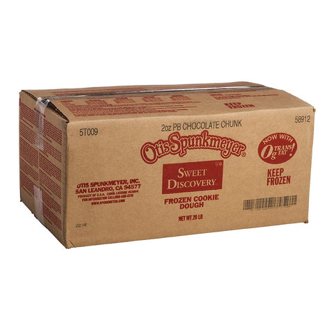 Otis Spunkmeyer Peanut Butter Chocolate Chunk Cookie Dough, 2 Ounce -- 160 per case.