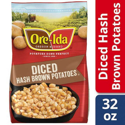 Ore-Ida Diced Hash Brown Potatoes, 2 Pound -- 12 per case