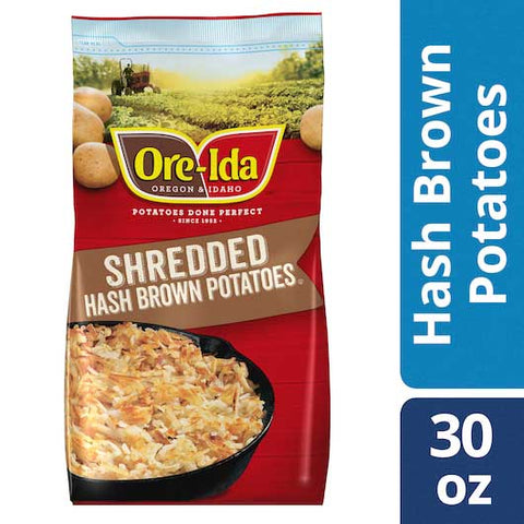 Heinz Ore Ida Hashbrown Country Style Potato, 30 Ounce -- 12 per case