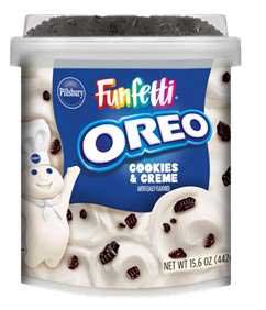 Pillsbury Oreo Vanilla Funfetti Frosting, 15.6 Ounce -- 8 per case