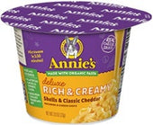 Annies Deluxe Rich and Creamy Shells and Classic Cheddar Macaroni and Cheese, 2.6 Ounce -- 12 per case