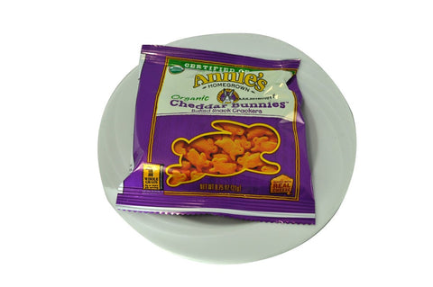 Annies Organic Cheddar Bunnies Cracker, 0.75 Ounce -- 100 per case.