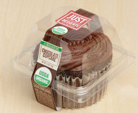Just Desserts Vegan Midnight Chocolate Cupcake -- 6 per case
