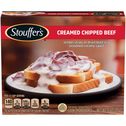 Nestle Stouffers Entree Creamed Chipped Beef, 11 Ounce -- 12 per case.