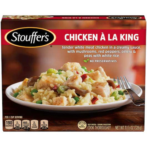 Nestle Stouffers Entree Chicken a La King, 11.5 Ounce -- 12 per case.