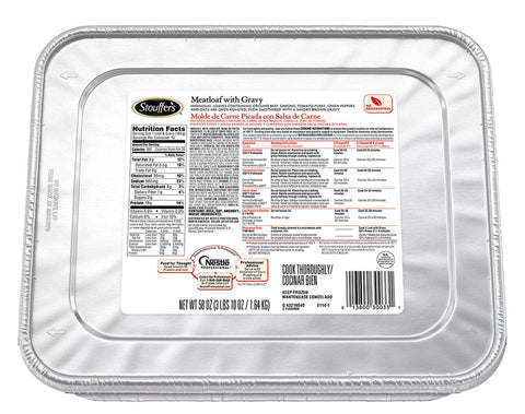 Nestle Stouffers Entree Meatloaf with Gravy, 58 Ounce -- 4 per case.