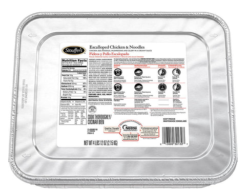 Nestle Stouffers Escalloped Chicken and Noodle, 76 Ounce -- 4 per case.