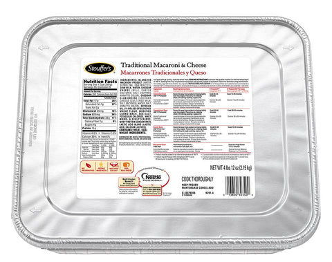Nestle Stouffers Entree Macaroni and Cheese, 76 Ounce -- 4 per case.