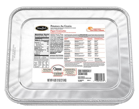 Nestle Stouffers Potatoes Au Gratin, 76 Ounce -- 4 per case.