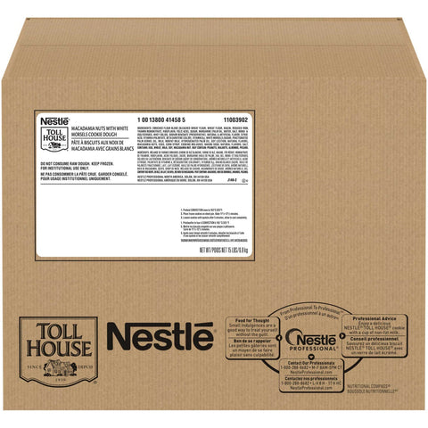Nestle Toll House Macadamia Nut with White Chocolate Morsels Cookies, 2 Ounce -- 120 per case.