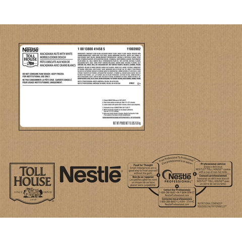 Nestle Toll House Macadamia Nut with White Chocolate Morsels Cookies, 2 Ounce -- 120 per case.