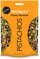 Wonderful No Shell Honey Roasted Pistachios, 5.5 Ounce -- 10 per case