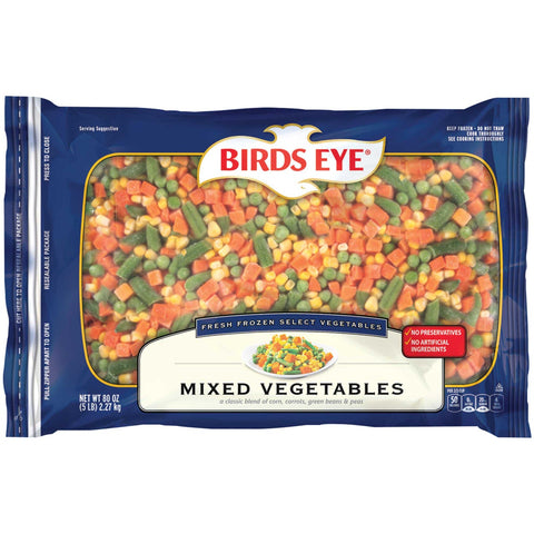 Birds Eye Mixed Vegetables, 80 Ounce -- 6 per case.